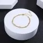 sovesi Gold Chain Bracelets for Women, Evil Eye Bracelet 14K Gold Plated Adjustable Layered Cute Bracelet Dainty Gold Beaded Bracelets for Women Jewelry