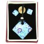 GlassOfVenice Murano Glass Venetian Reflections Necklace and Earrings Set - Aqua Blue