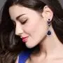 EVER FAITH Austrian Crystal Bridal Hollow-out Teardrop Pierced Dangle Earrings EVER FAITH Austrian Crystal Bridal Hollow-out Teardrop Pierced Dangle Earrings