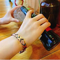 Copper Bracelet for Women Magnetic Arthritis Therapy Bracelets for Pain Crystal Link Chain Charm Jewelry Gift 3500 Gauss Magnets with Adjust Tool
