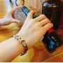 Copper Bracelet for Women Magnetic Arthritis Therapy Bracelets for Pain Crystal Link Chain Charm Jewelry Gift 3500 Gauss Magnets with Adjust Tool