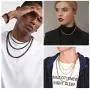 U7 Necklce for Men Women Fashion Jewelry, Width 3mm 4mm 6mm, Length 14/18/20/22/24/26/28/30 Inch, Solid Stainless Steel 4D Franco Curb Link Chain with Gift Box U7 Necklce for Men Women Fashion Jewelry, Width 3mm 4mm 6mm, Length 14/18/20/22/24/26/28/30 Inch, Solid Stainless Steel 4D Franco Curb Link Chain with Gift Box