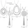 CASSIECA Long Pendant Necklace for Women Tassel Statement Necklace Set for Sweater Jewerly Accessories CASSIECA Long Pendant Necklace for Women Tassel Statement Necklace Set for Sweater Jewerly Accessories