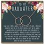 Daughter Necklace: Gift for Daughter, Daughter Jewelry, Mother Daughter, 2 Interlocking Circles (rose-gold-plated-brass, NA)