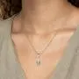 Cremation Jewelry Solid 925 Sterling Silver Teardrop Spoon Vial Cremation Pendant Ashes Necklace Urn Necklace Memorial for unique Jewelry gifts