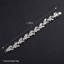 Asooll Wedding Crystal Hand Bracelet Bride Rhinestone Bracelet Fashion Jewelry Bracelet for Women and Girls for Women and Girls (Rose gold)