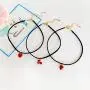 18K Gold Plated Strawberry and Cherry Charm Choker Necklace for Gilrs Kids 18K Gold Plated Strawberry and Cherry Charm Choker Necklace for Gilrs Kids