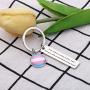 SEIRAA Gay Pride Gift LGBT Keychain Love Comes In Many Colors And I Love You With Every Shade Of My Heart Rainbow Pride Keychain