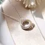 ALoveSoul 70th Birthday Gifts for Women - Sterling Silver Seven Circle intertwined Necklace for Her 7 Decade Jewelry 70 Years Old Presents ALoveSoul 70th Birthday Gifts for Women - Sterling Silver Seven Circle intertwined Necklace for Her 7 Decade Jewelry 70 Years Old Presents