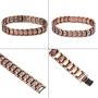 BTOP Men Red Copper Double Strong Magnetic Therapy Bracelet for Arthritis Pain Relief