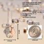 UPSERA Rose Gold Plated 2 Cats in-Love Pendant Necklace, 17” with 2” Extender