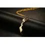 VNOX Stainless Steel Pokemon Pikachus Tail Pendant Necklace,Gold Plated,Free Chain 20'' VNOX Stainless Steel Pokemon Pikachus Tail Pendant Necklace,Gold Plated,Free Chain 20''