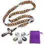 LH1028 Catholic Rosary Round Wooden Bead Handmade Line Christian Vintage Cross Ornament Rosary Necklace LH1028 Catholic Rosary Round Wooden Bead Handmade Line Christian Vintage Cross Ornament Rosary Necklace