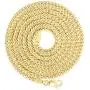 Nuragold 10k Yellow Gold 3mm Miami Cuban Link Chain Pendant Necklace, Mens Womens Lobster Lock 16'' 18'' 20'' 22'' 24'' 26'' 28'' 30'' Nuragold 10k Yellow Gold 3mm Miami Cuban Link Chain Pendant Necklace, Mens Womens Lobster Lock 16'' 18'' 20'' 22'' 24'' 26'' 28'' 30''
