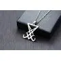 XUANPAI Unisex Stainless Steel Church of Satan Satanic Leviathan Cross Pendant Necklace,Religions Jewelry XUANPAI Unisex Stainless Steel Church of Satan Satanic Leviathan Cross Pendant Necklace,Religions Jewelry