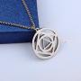 Detailed AA & NA Anonymous Dual Pendant Necklace Keyring 12 Steps Recovery Sober