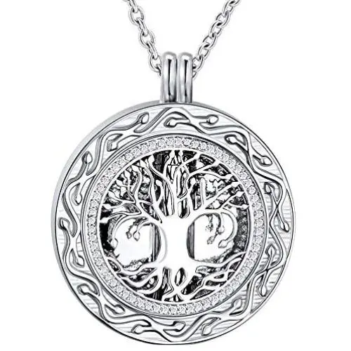 Celtic Tree of Life Urn Necklace for Ashes - Cremation Jewelry Memorial Keepsake Pendant,Mother’s Day Keepsake for Dad Sister Grandma Daughter Mom - Funnel Kit Included Celtic Tree of Life Urn Necklace for Ashes - Cremation Jewelry Memorial Keepsake Pendant,Mother’s Day Keepsake for Dad Sister Grandma Daughter Mom - Funnel Kit Included