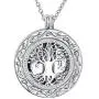 Celtic Tree of Life Urn Necklace for Ashes - Cremation Jewelry Memorial Keepsake Pendant,Mother’s Day Keepsake for Dad Sister Grandma Daughter Mom - Funnel Kit Included Celtic Tree of Life Urn Necklace for Ashes - Cremation Jewelry Memorial Keepsake Pendant,Mother’s Day Keepsake for Dad Sister Grandma Daughter Mom - Funnel Kit Included