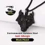 Richsteel Wolf Teeth/Wolf Pendant Necklace for Men 316 Stainless Steel/18K Gold Plated/Black Viking Wolf Nordic Jewelry(with Gift Box) Richsteel Wolf Teeth/Wolf Pendant Necklace for Men 316 Stainless Steel/18K Gold Plated/Black Viking Wolf Nordic Jewelry(with Gift Box)