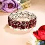 EVER FAITH Womens Wedding Party Jewelry Austrian Crystal 2 Layer Teardrop Stretch Bracelet for Her EVER FAITH Womens Wedding Party Jewelry Austrian Crystal 2 Layer Teardrop Stretch Bracelet for Her