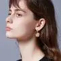 POTOPYY 925 Sterling Silver Rose Flower Dangle Earrings Butterfly Dainty Drop Earrings Jewelry Gifts for Women Girls Birthday