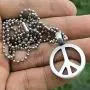 Peace Sign Jewelry Hippie Reggae Disco 70s Fashion Peace Symbol protection Amulet Pewter Pendant Necklace Charm Mens Womens Girls Boys Unisex for men women girls boys gay w Silver Ball Chain Peace Sign Jewelry Hippie Reggae Disco 70s Fashion Peace Symbol protection Amulet Pewter Pendant Necklace Charm Mens Womens Girls Boys Unisex for men women girls boys gay w Silver Ball Chain