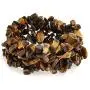 Large Wide Color Gemstone Chips Cluster Multi Strand Statement Bib Collar Necklace Stretch Bracelet Bangle Cuff Jewelry Set for Women
