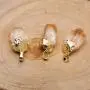 Handmade Natural Irregular Citrine Crystal Raw Gemstone Pendant Necklace,Yellow Gold