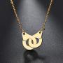 RZCXBS Handcuffs Pendant Necklace Surgical Stainless Steel Best Partners Handcuff Necklace