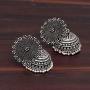 Royal Bling Tribal Muse Collection Oxidized Silver Tone Indian Jhumka Jhumki Earrings Jewelry for Women