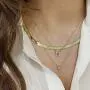 Harlermoon Cubic Zirconia Initial Necklace 14K Gold Plated A-Z Letter Necklace Tiny Monogram Name Jewelry for Women Girls