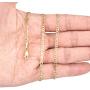 Nuragold 10k Yellow Gold Solid 3mm Anchor Mariner Link Chain Pendant Necklace, Womens Mens Lobster Lock 16'' 18'' 20'' 22'' 24'' 26'' 28'' 30''