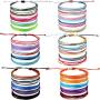 30 Pieces Friendship Bracelets Wave Handmade Braided Bracelet Waterproof Wax Coated Rope Bracelet Surfer Adjustable Bohemian Wrist Cord for Women Men Handcrafted Jewelry Party Accessories