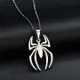 Houpotao Spiderman Pendant Necklace Set Stainless Steel Lightweight Hypoallergenic Spider Jewelry for Kids