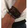 HZMAN Wrap Bracelets Men Women, Hemp Cords Wood Beads Ethnic Tribal Bracelets, Leather Wristbands HZMAN Wrap Bracelets Men Women, Hemp Cords Wood Beads Ethnic Tribal Bracelets, Leather Wristbands