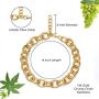 Chunky Chain Necklace - Thick Chain Necklace Choker Trendy Necklaces Cable Link Chain Choker Necklaces for Women Chunky Necklace Punk Metal Fashion Necklace for Girls Cuban Link Chain Choker (Gold)