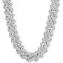 KRKC&CO 12mm/18mm/15mm Iced Cuban Link Chain for Men, 14k Gold Cuban Chain Necklace, Cuban Choker, Hip Hop Jewelry, Prong-Setting 5A CZ Stones, Durable Anti-Tarnish Urban Street-wear Everlasting Shine