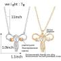 AILUOR Uterus Ovary Pendant Necklace, Feminist Medical Symbol Female Organ Gynecologist Nurse Gift Jewelry