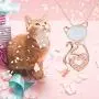 TRISHULA Rose Gold Cat Necklace,925 Sterling Silver Opal Cat Pendant Necklace Mothers Day Jewelry Gift for Women Girls (Gift Box Included) TRISHULA Rose Gold Cat Necklace,925 Sterling Silver Opal Cat Pendant Necklace Mothers Day Jewelry Gift for Women Girls (Gift Box Included)