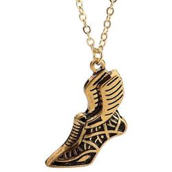 NOUMANDA Fashion Personalized Winged Shoes Pendant Necklace Charm Retro Jewelry