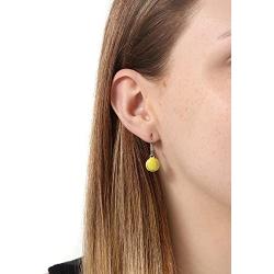 GIMMEDAT Tennis Ball Enamel Dangle Earrings Player Jewelry Woman Girl Gift