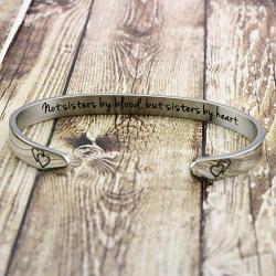 Joycuff Inspirational Mantra Cuff Bracelets for Women Silver Funny Encouragement Motivational Gifts for Her Best Friend Friendship Sister Mother Daughter