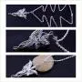 PPX 2 Pcs Lord of The Ring Elven Leaf Aragorn Arwen Evenstar Pendant Chain Necklace Princess Chain with Transparent Jewelry Box PPX 2 Pcs Lord of The Ring Elven Leaf Aragorn Arwen Evenstar Pendant Chain Necklace Princess Chain with Transparent Jewelry Box