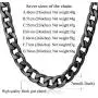 U7 Mens 9MM 12MM 15MM Chains 18K Gold Plated Miami Cuban Chain Necklace, Length 14/18/20/22/24/26/28/30 Inches Strong Curb Links-with Gift Box