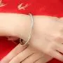 Merdia Womens 999 Solid Sterling Silver Flower Carved Bangle Cuff Bracelets 21g Weight for Wedding Gift Merdia Womens 999 Solid Sterling Silver Flower Carved Bangle Cuff Bracelets 21g Weight for Wedding Gift