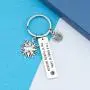 HN HNHB A Happy Go Lucky Ray of Sunshine Funny Keychain Sunshine Gift Inspirational Jewelry Gifts (Lucky Ray KE) …