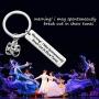MAOFAED Drama Mask Keychain Broadway Lover Gift Broadway Musical Theater Gift Comedy Tragedy Mask Jewelry Gift for Actor Actress