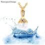 AIWENXI Pearl Urn Cremation Necklace Cremation Jewelry for Ashes Keepsake Memorial Pendant Locket for Women