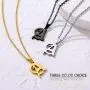 GoldChic Jewelry i Love u Necklace in 100 Languages, Old English Initial Necklace for Women/Girls,I Love You Necklaces for Girlfriend, Adjustable Chain Length 18''-20'', with Gift Box