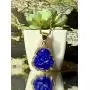 Men Women Ladies Jewelry Iced Laughing Cute Dark Blue Jade Buddha Pendant Necklace Rope Chain Genuine Certified Grade A Jadeite Jade Hand Crafted, Jade Necklace, 14k Gold Filled Laughing Jade Buddha Necklace, Blue Jade Medallion, Fast Prime Shipping